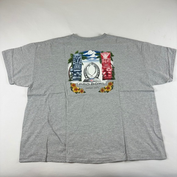 Reebok Other - Reebok NFL Pro Bowl Hawaii 2011 Tiki Graphic T‎ Shirt Adult 3XL Gray